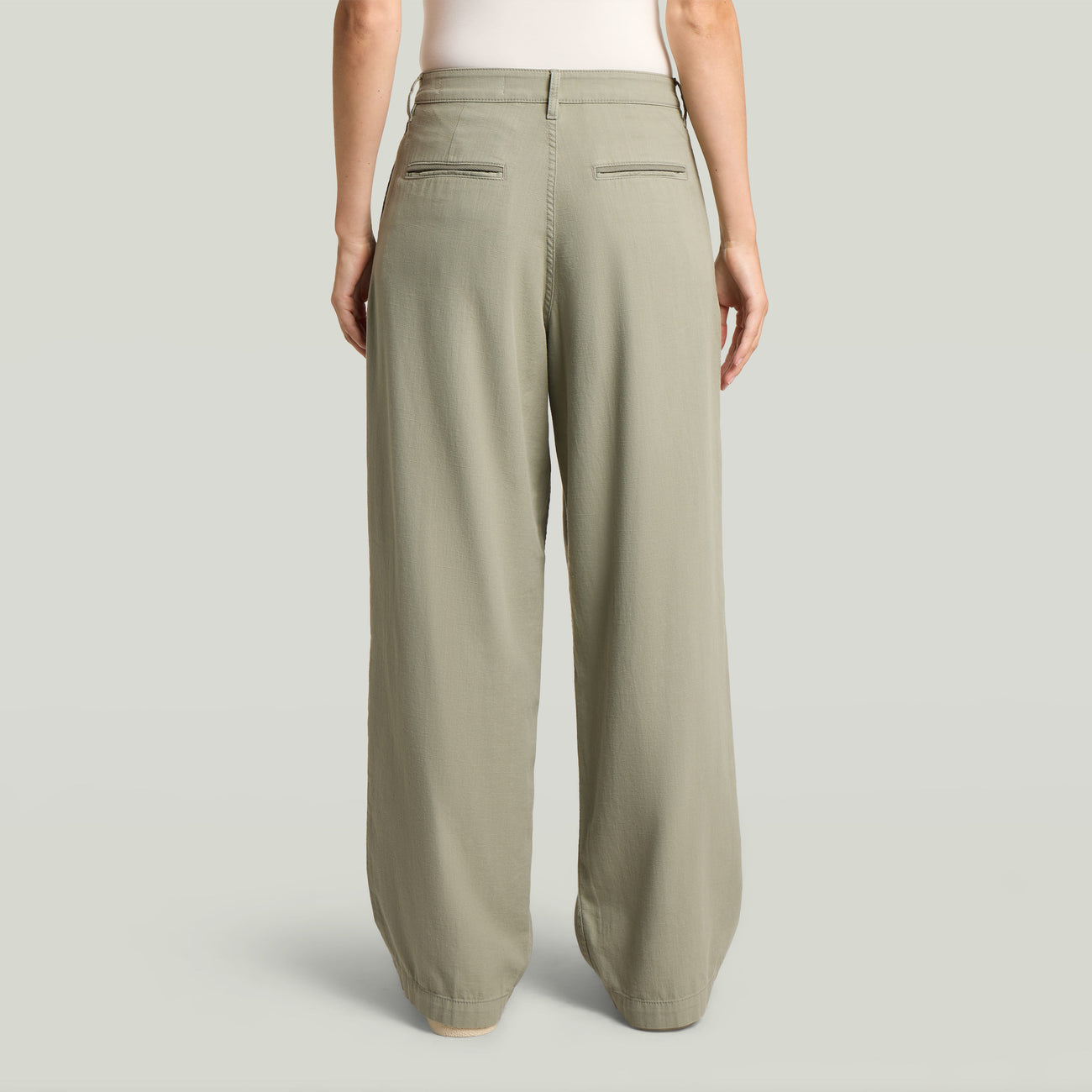 Pleated Chino - Green