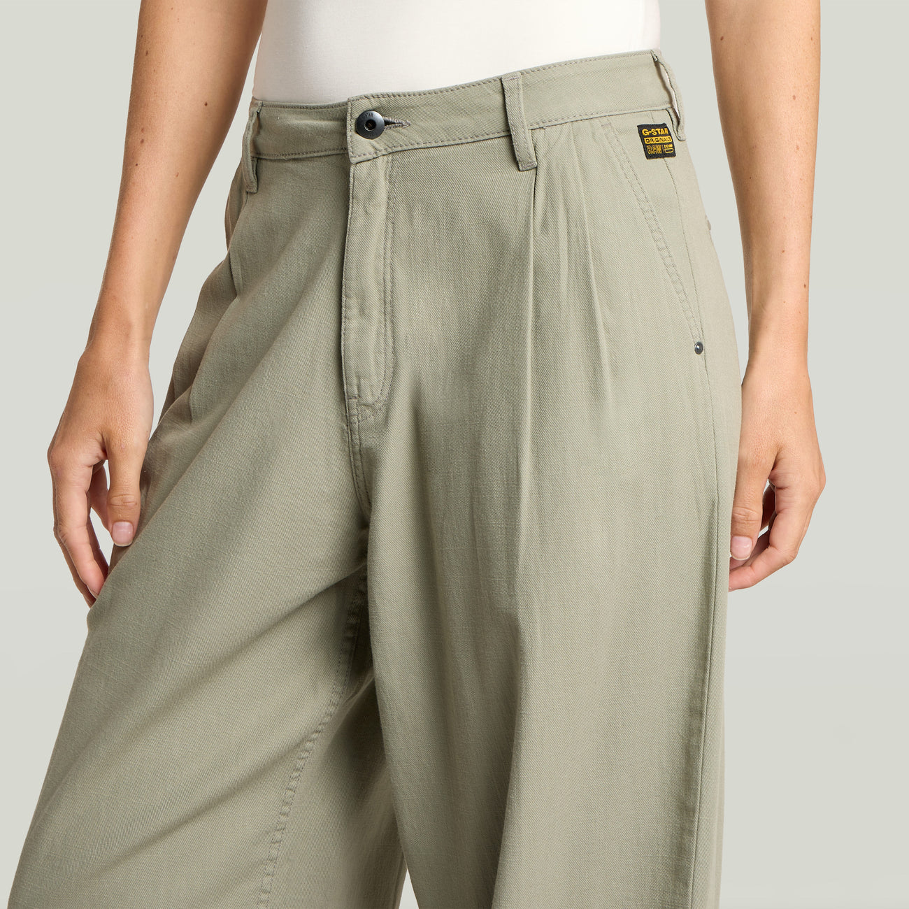 Pleated Chino - Green