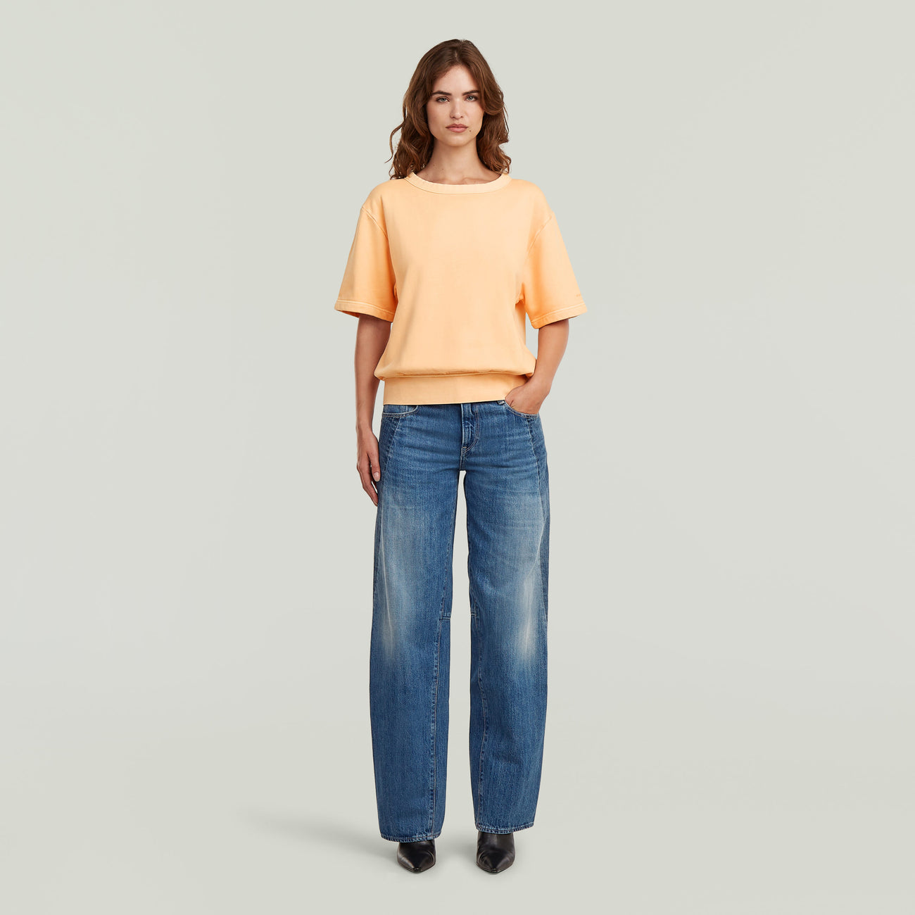 Contor Two-Tone Loose Jeans