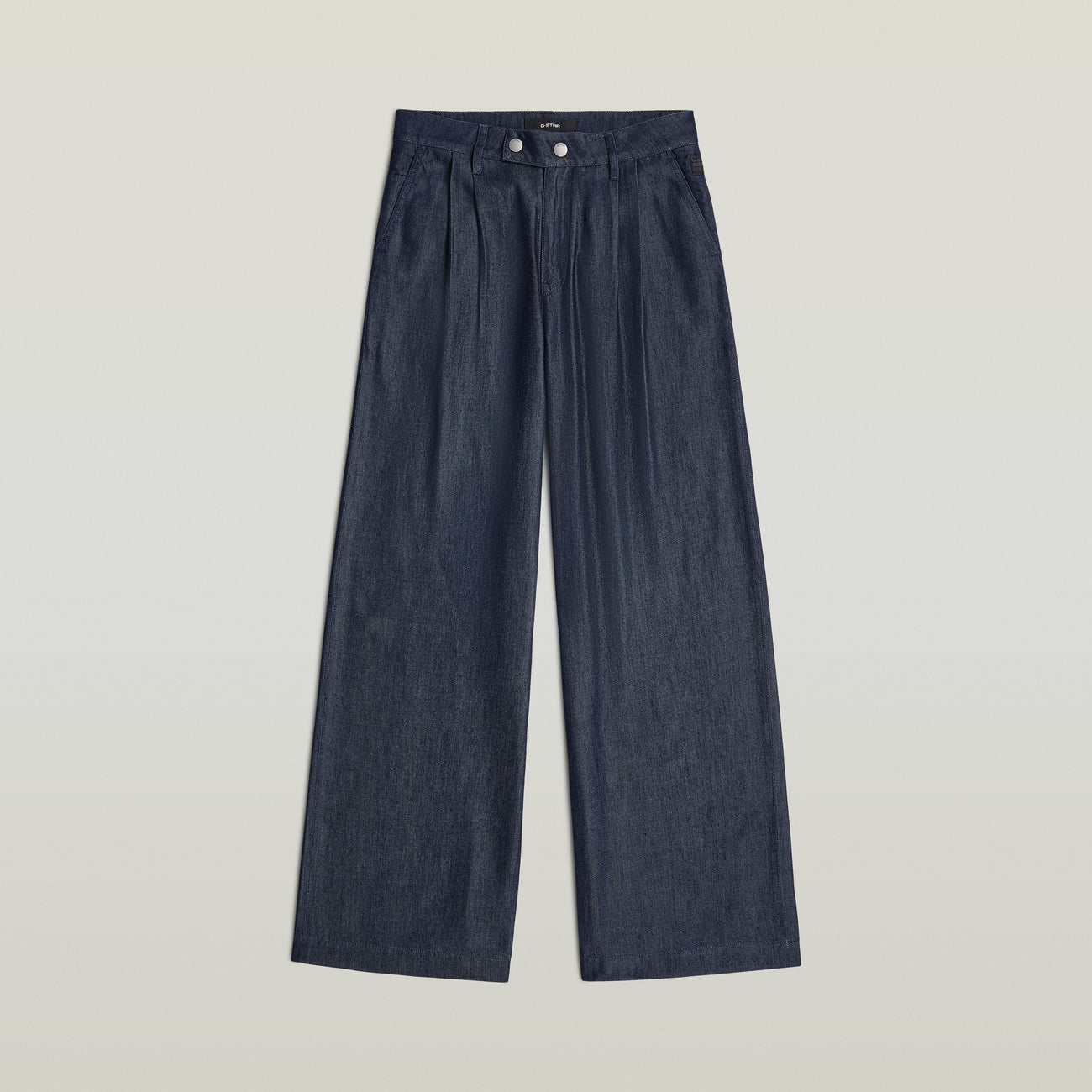 Pleated Wide-Leg Chinos