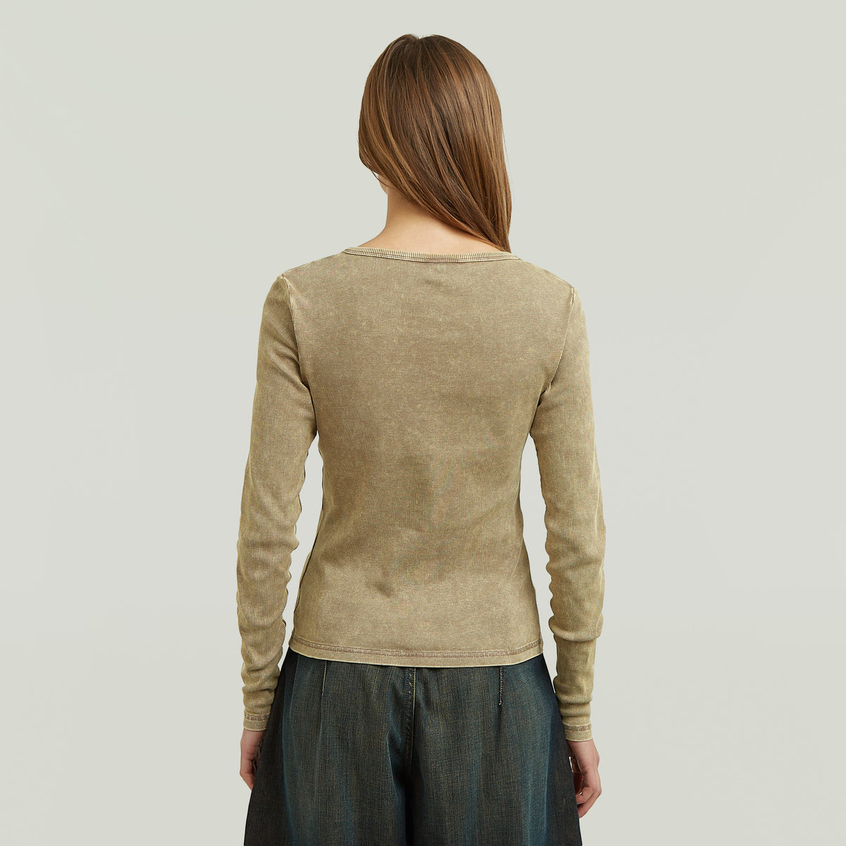 Vintage Slim Henley T-Shirt - Fossil