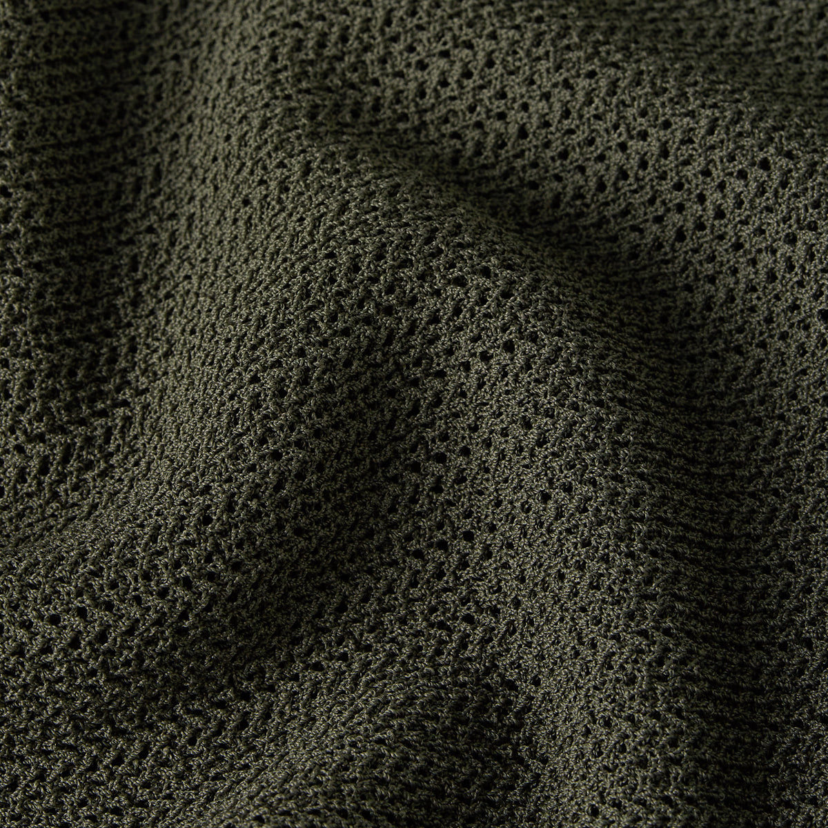 Open Neck Structure Knit - Asphalt