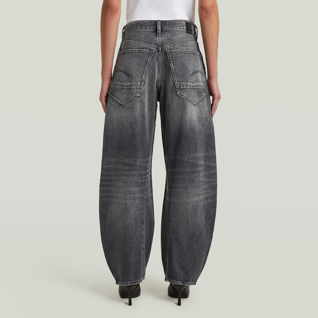 Barrel Loose Jeans - Grey