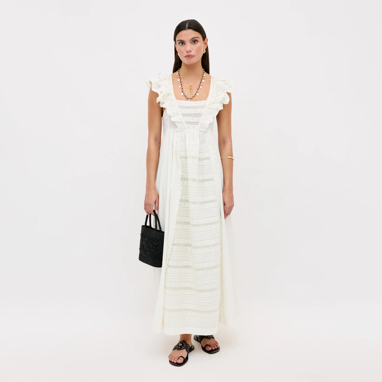 Delaney Dress White