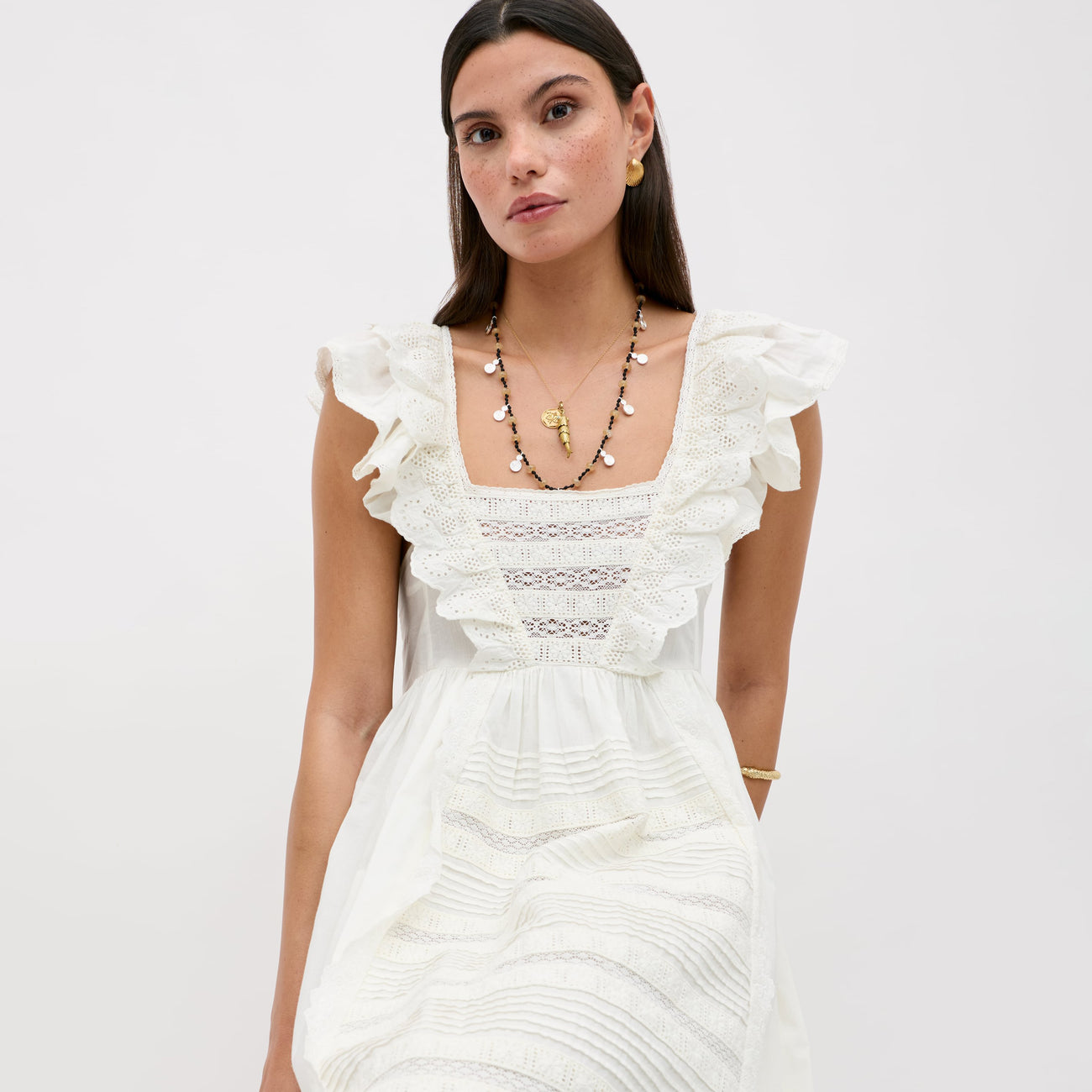 Delaney Dress White