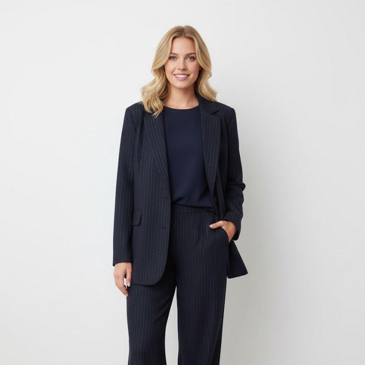 Pinstripe Blazer