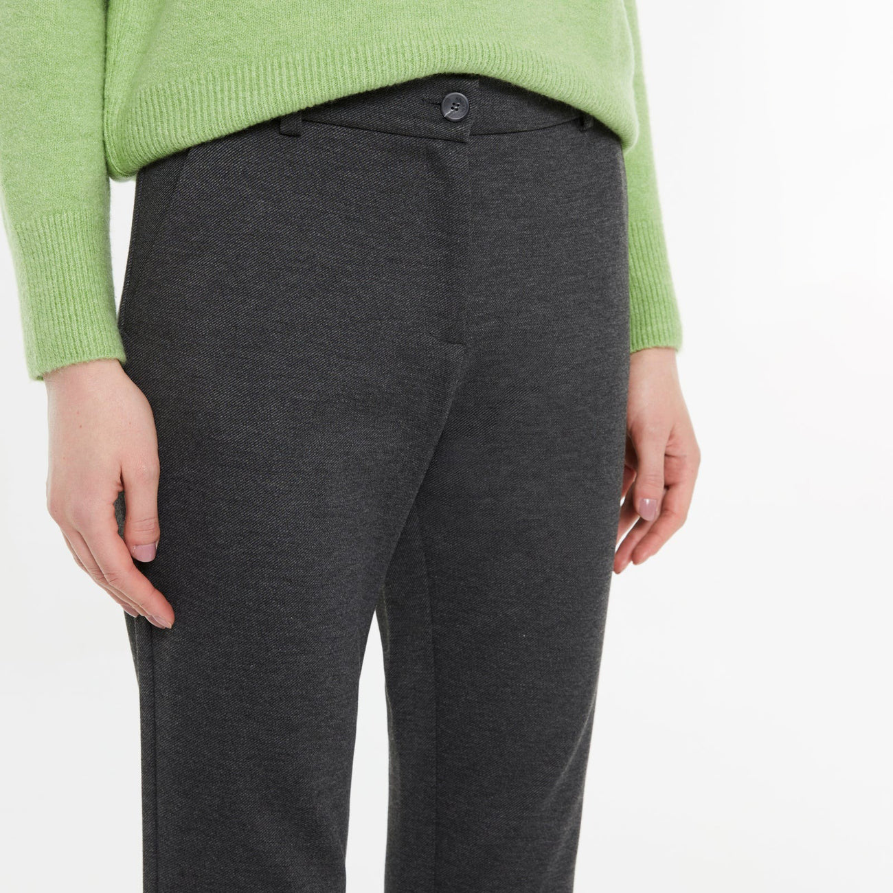 High Rise Flared Trousers
