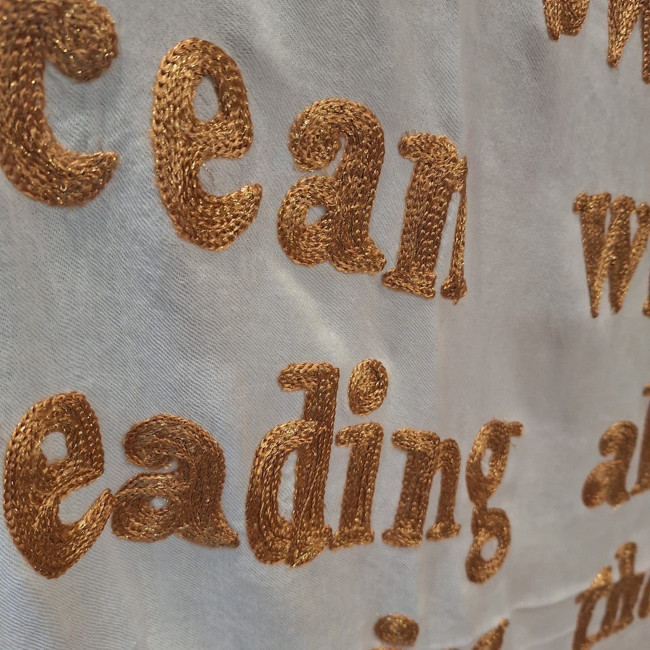 Karien Belle Scarf - Gold x White