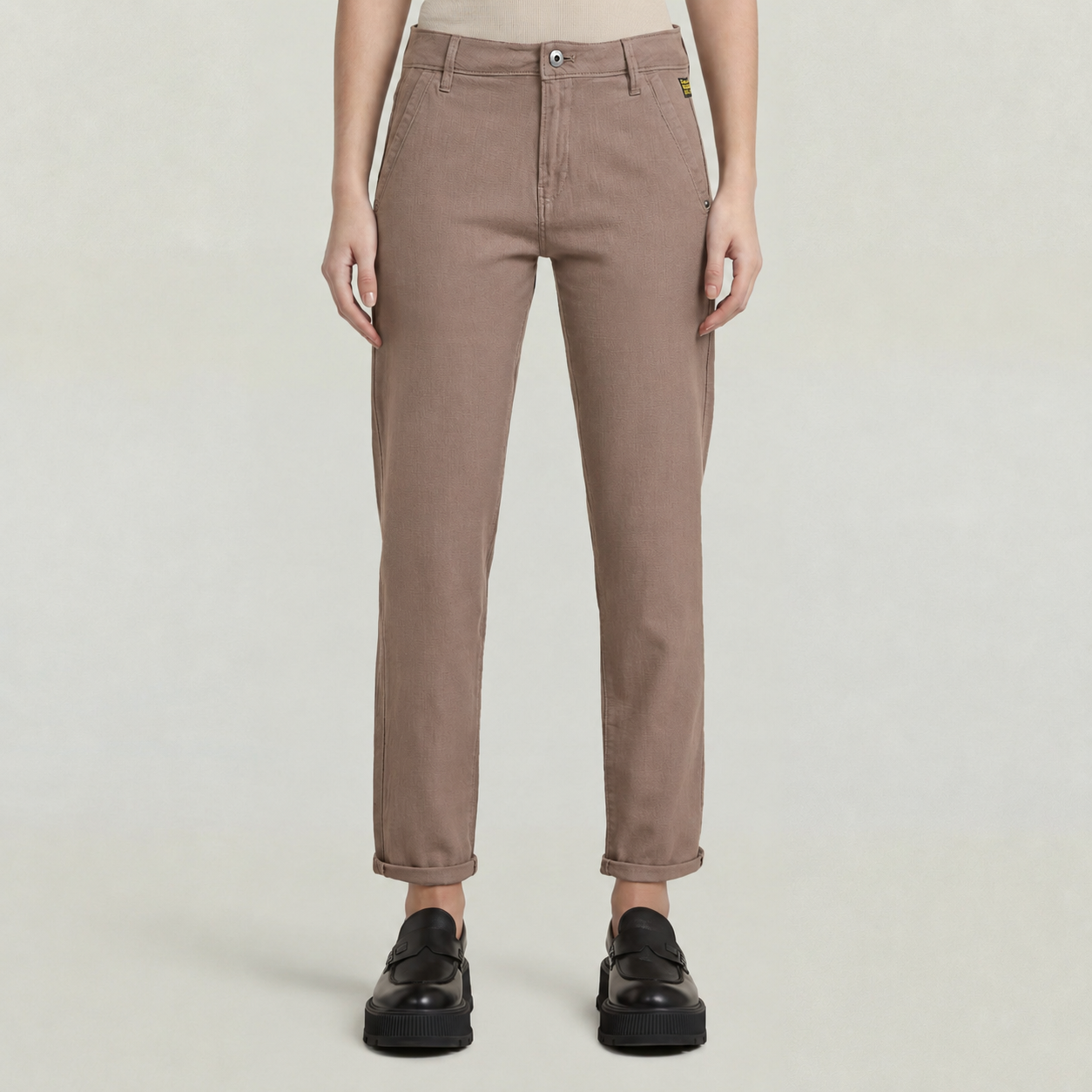Kate Boyfriend Chino - Turf Brown