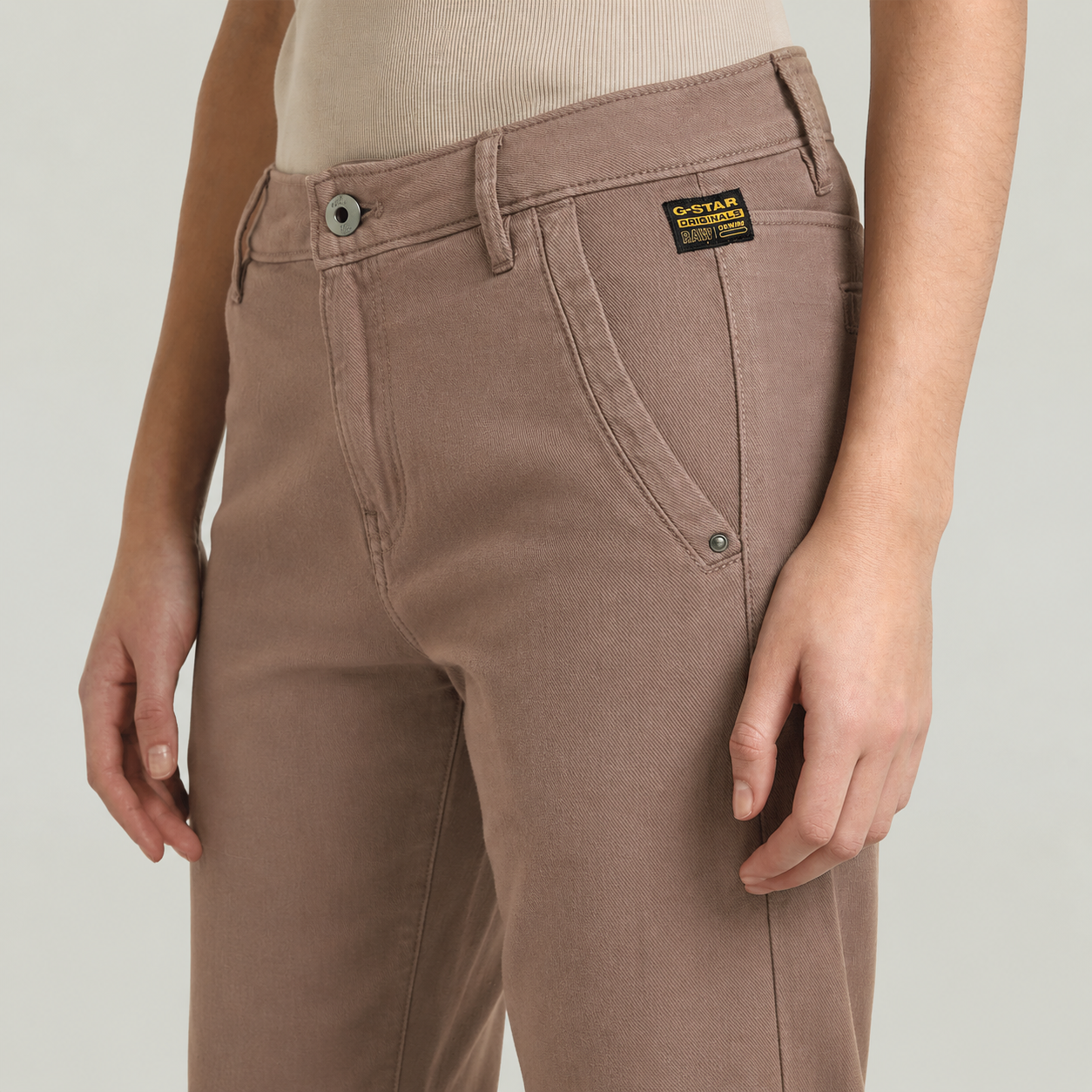 Kate Boyfriend Chino - Turf Brown