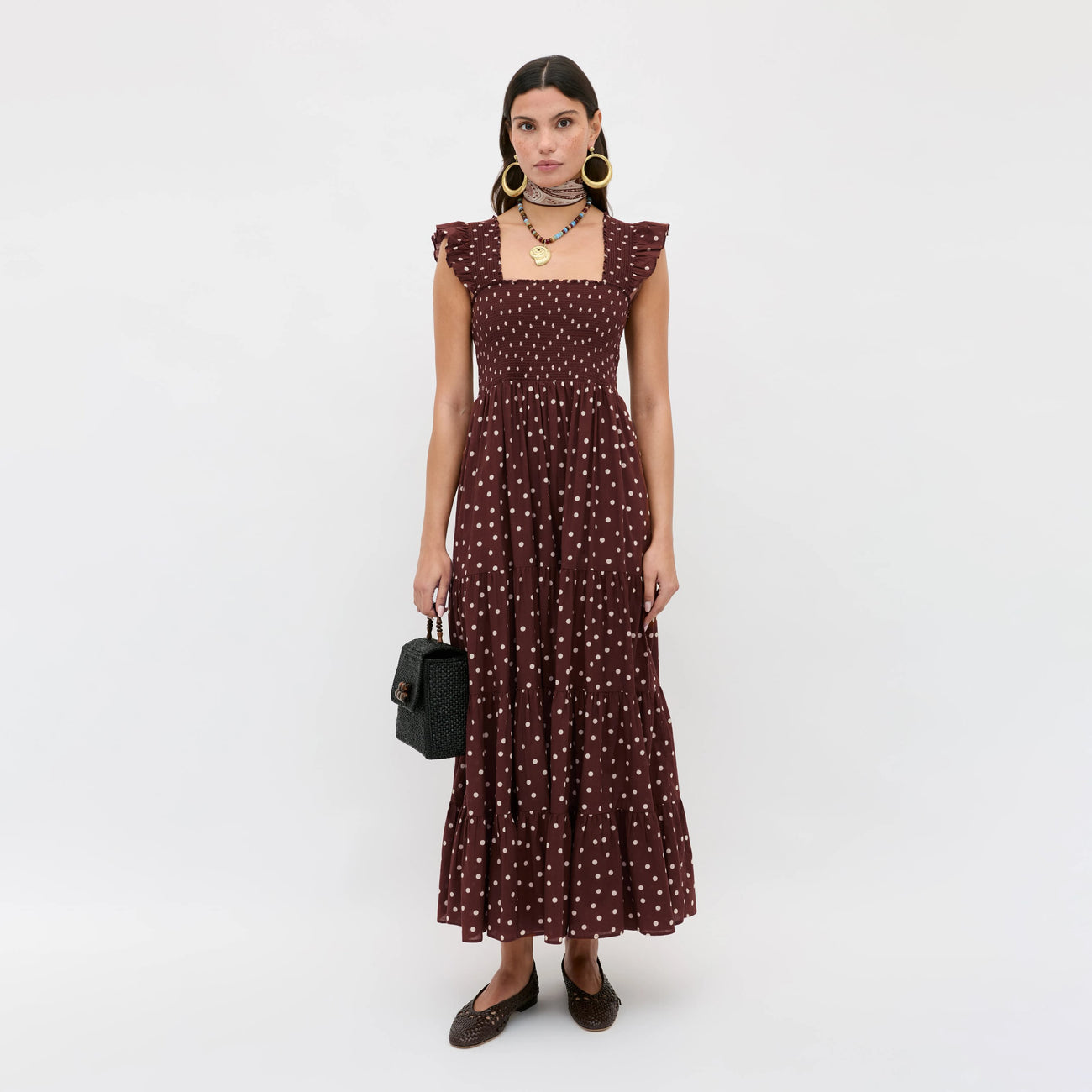 Kendall Dress - Layla Dot Brown
