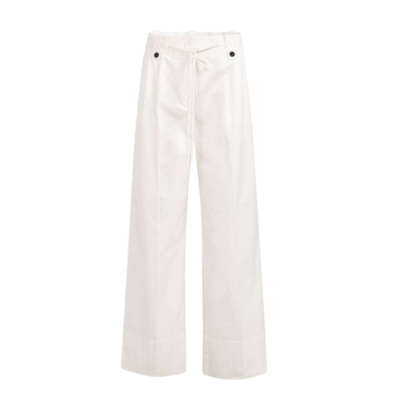 Woven Wide Leg Trousers with Pleats