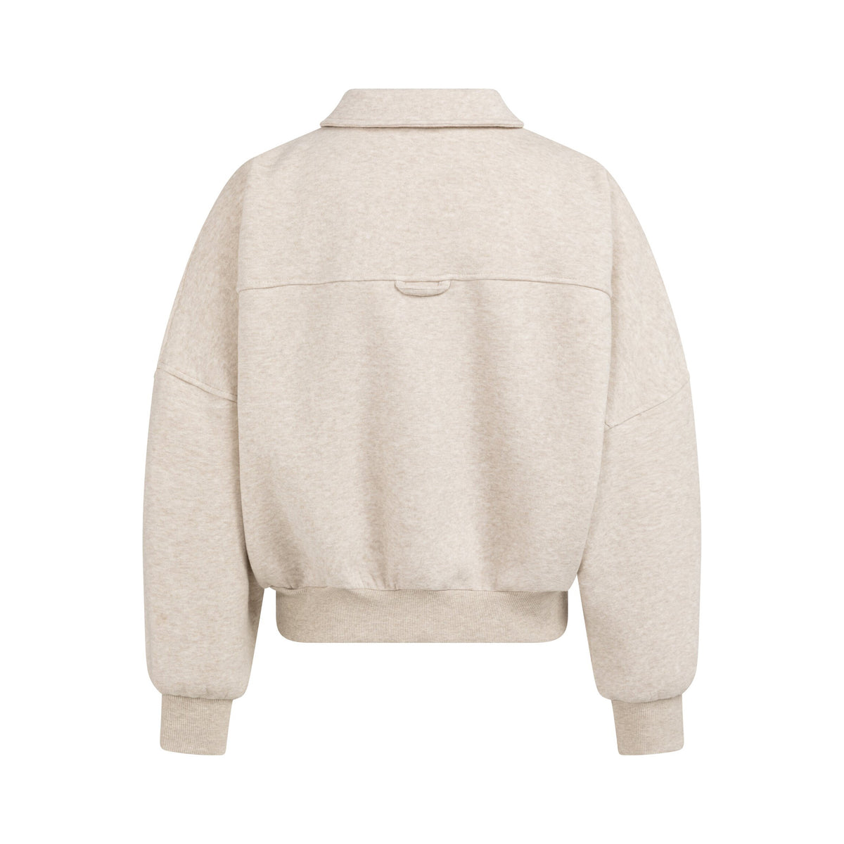Sweat Jacket with Pockets - Slate grey melange