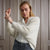 Fluffy Rib Bolero - Off White Melange
