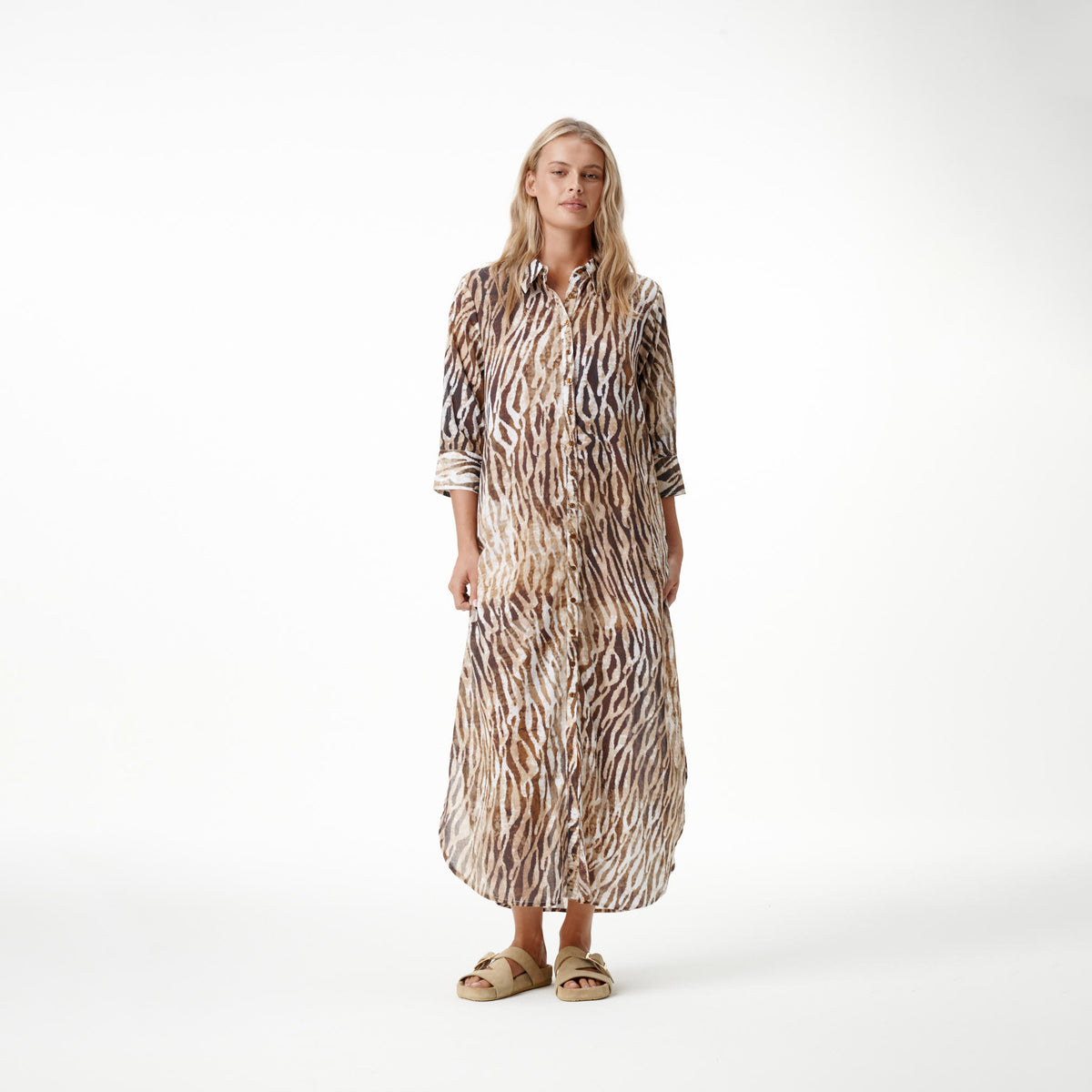 ~ Long Daisy Dress - Savanna