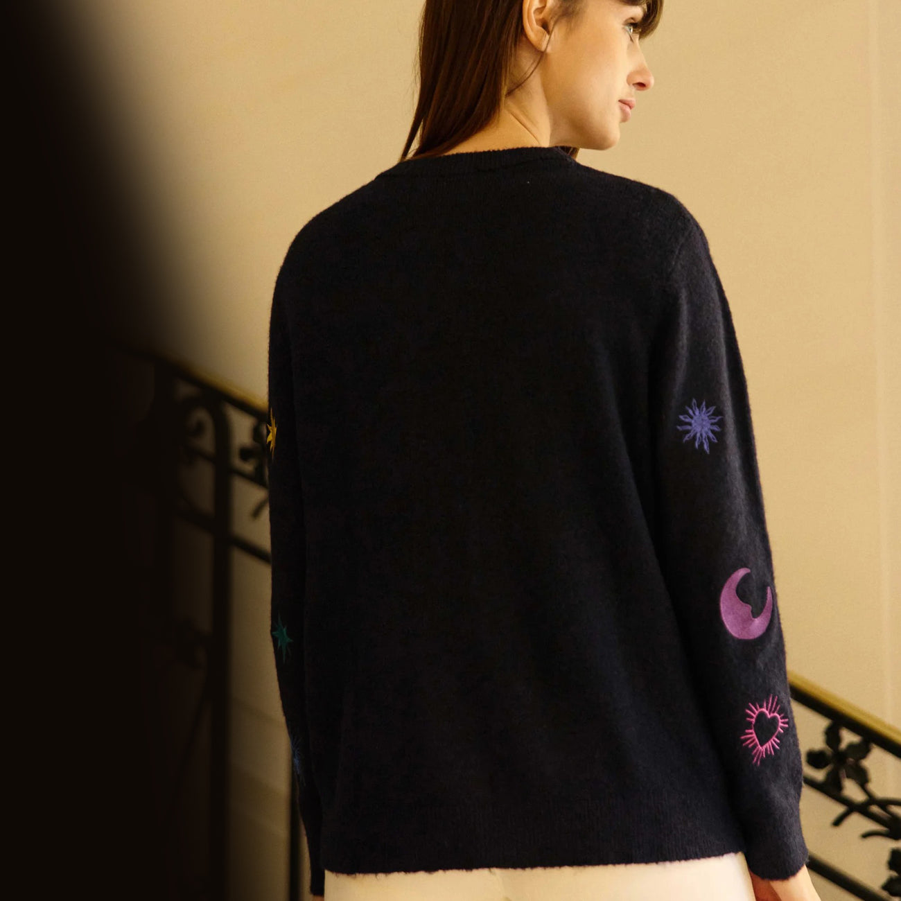 Moka - Embroidered Cardigan