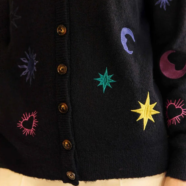 Moka - Embroidered Cardigan