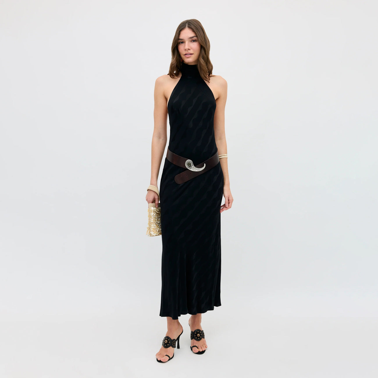 Maura Dress Cooper Jacquard - Black