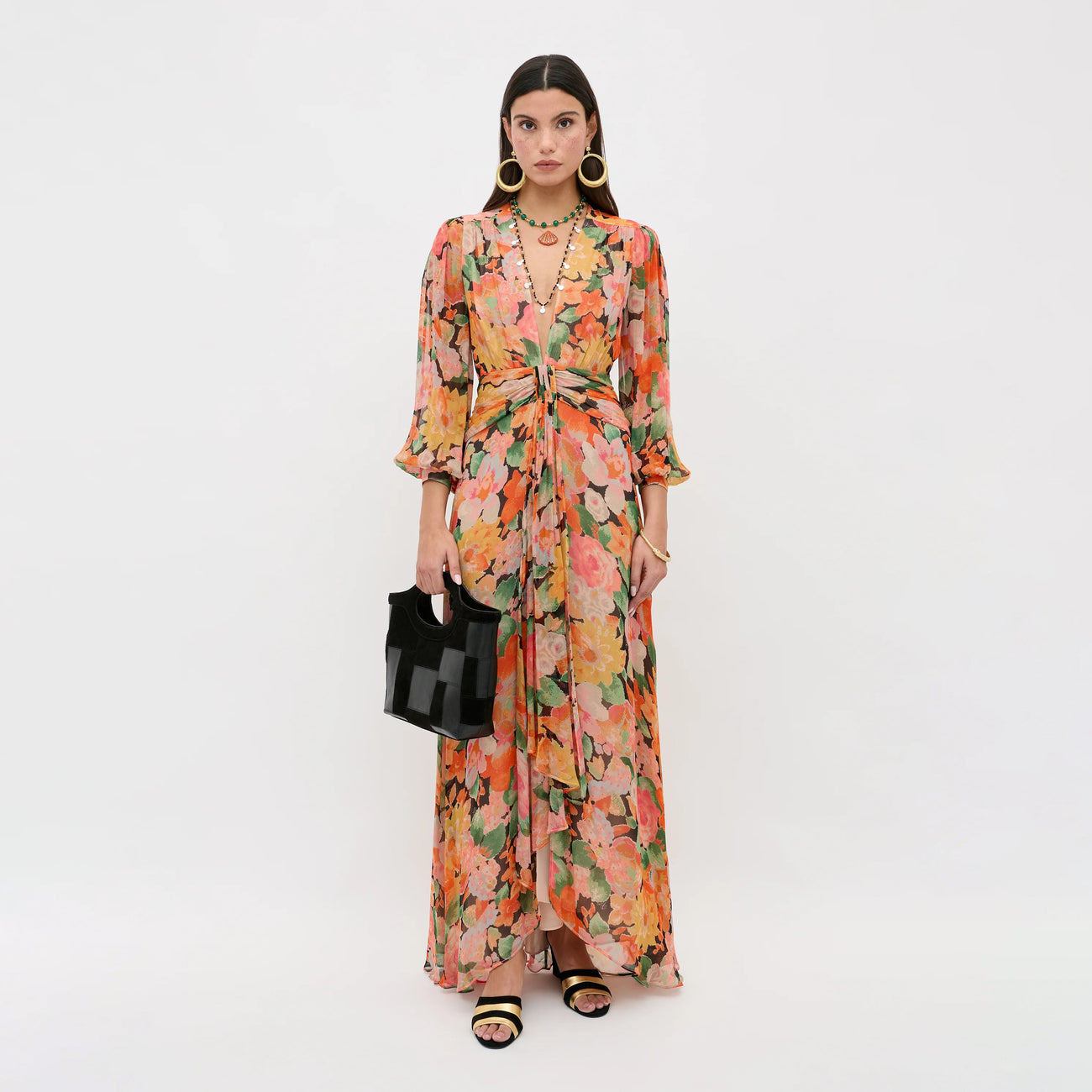 Meera Dress - Chelsea Floral Black