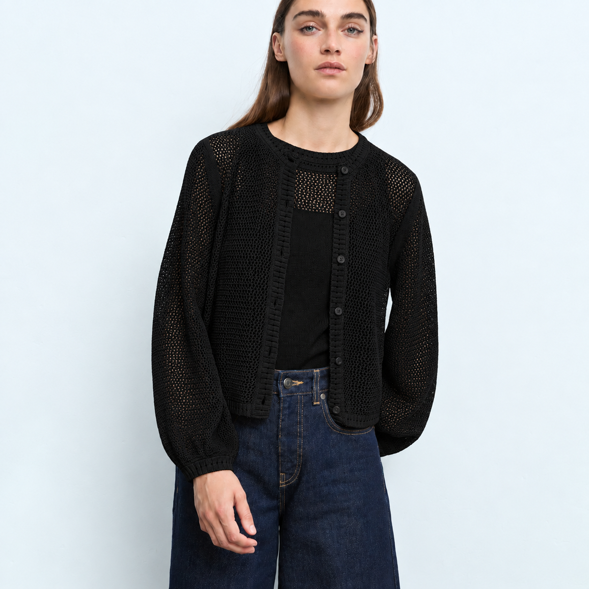 Knit Cardigan - Black
