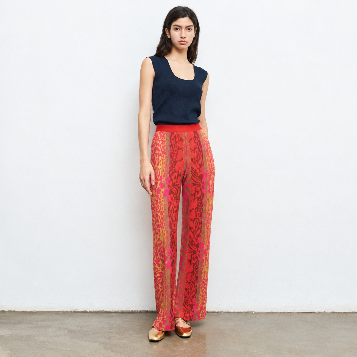 Scoop Neck Top - Marine