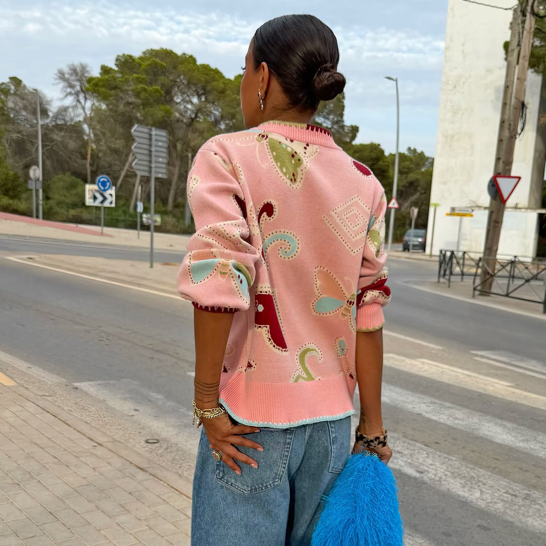 Pink Astra Hannah Cardigan