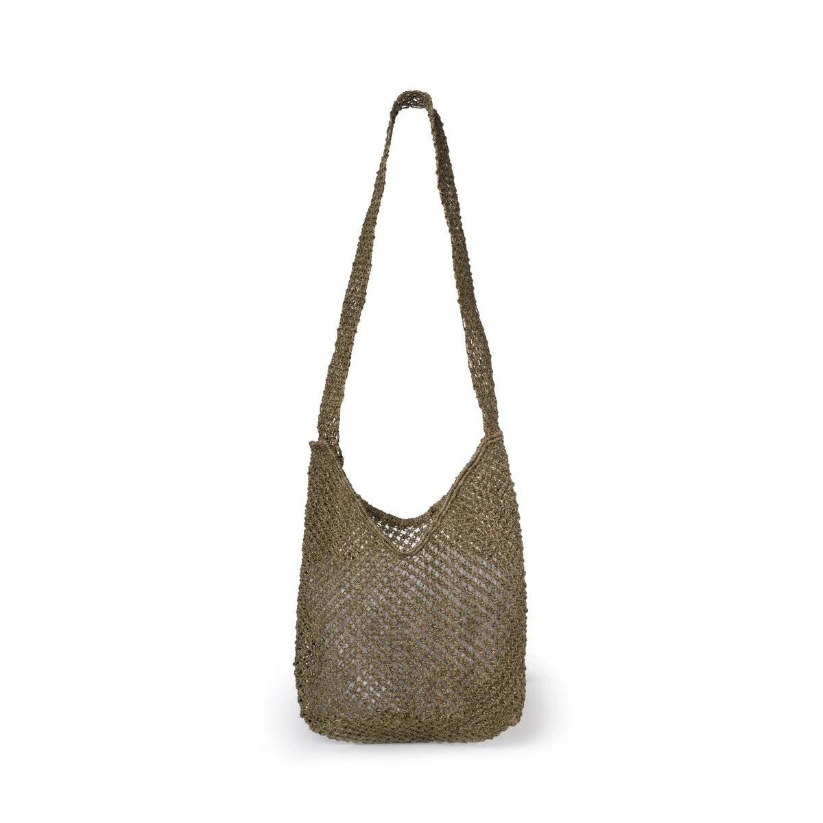 Ciao Drusilla Jute Bag - Olive & Natural