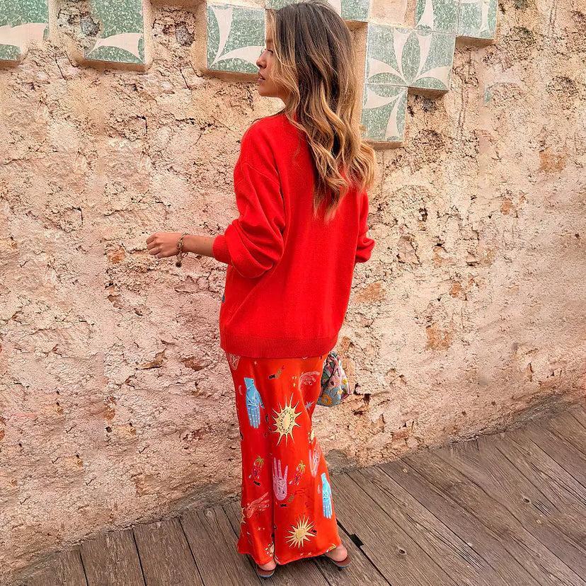 Red Celestial Dorris Skirt