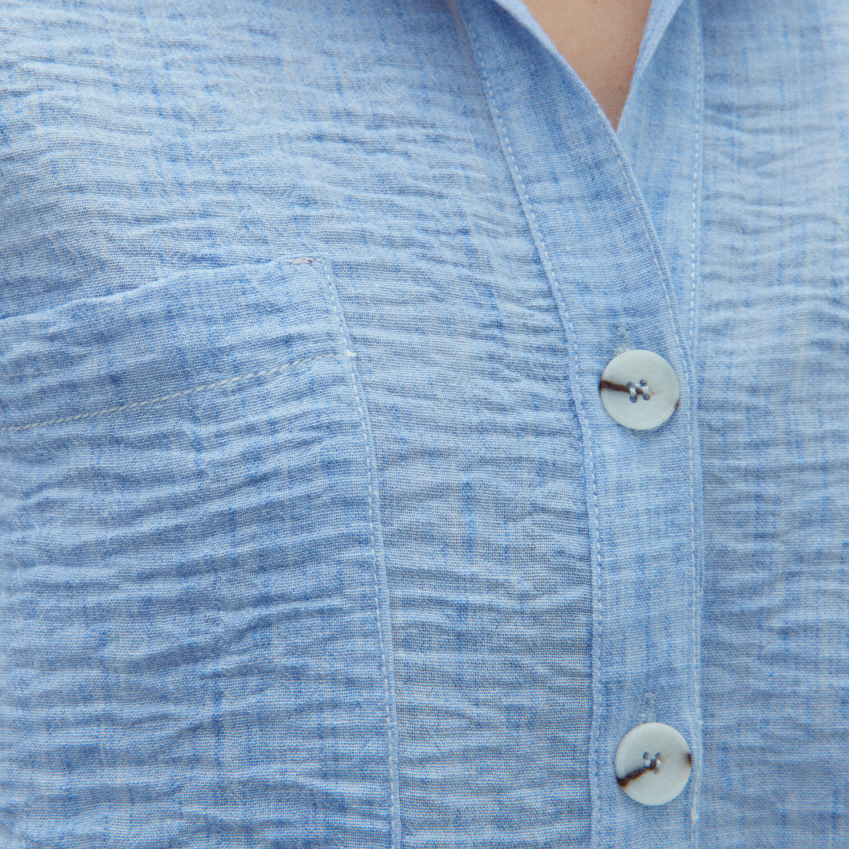 Short-Sleeve Collared Shirt