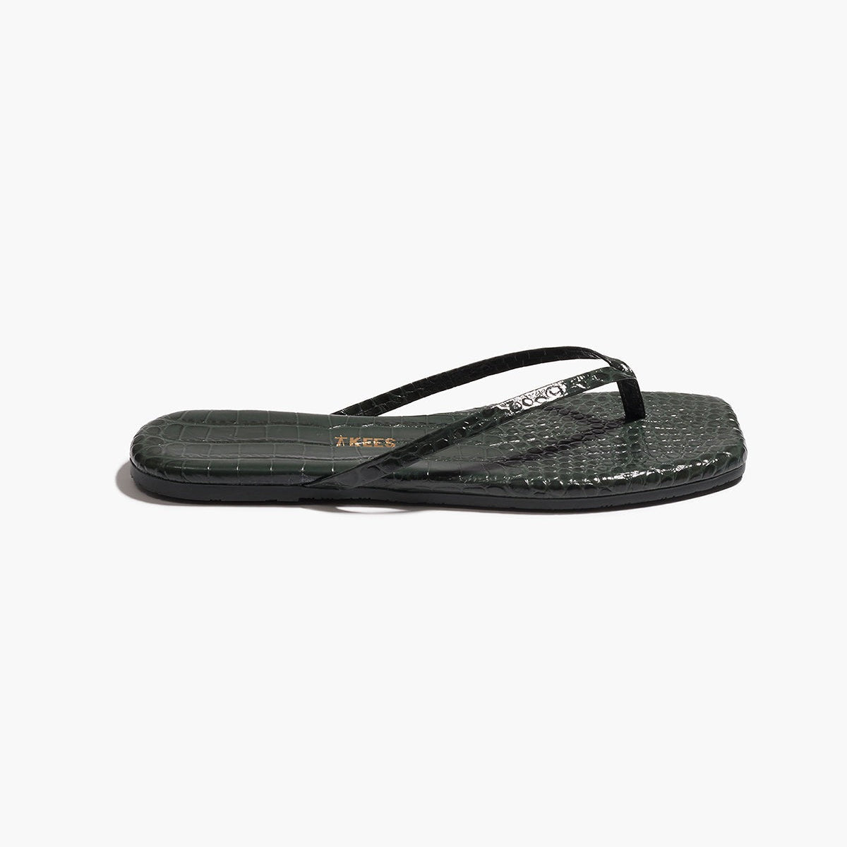 Square Toe Lily Croc - Emerald