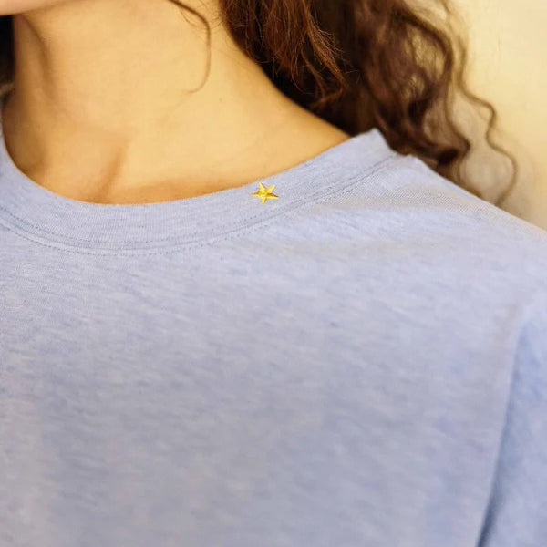 Tais - Knit T-Shirt - Blue