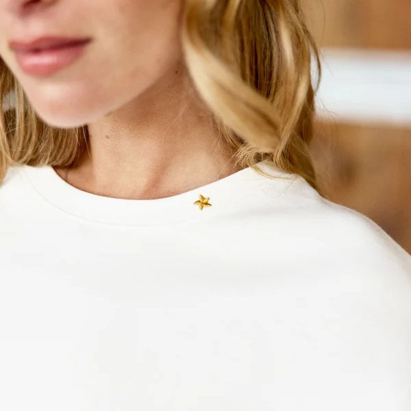 Tais Knit T-Shirt - Ecru
