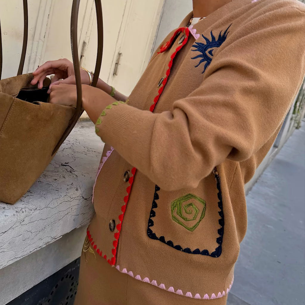 Tan Casablanca Cardigan