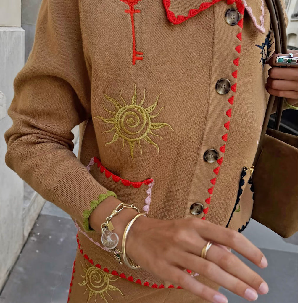 Tan Casablanca Cardigan