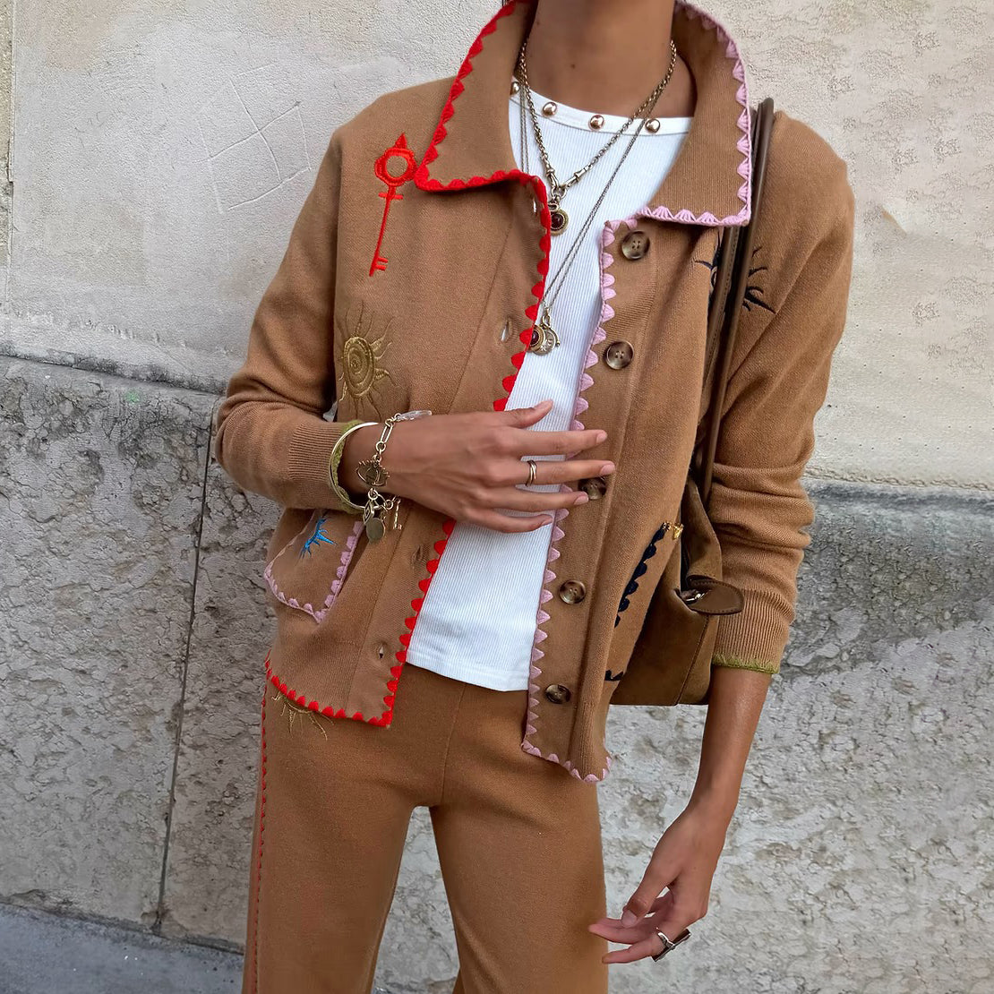Tan Casablanca Cardigan