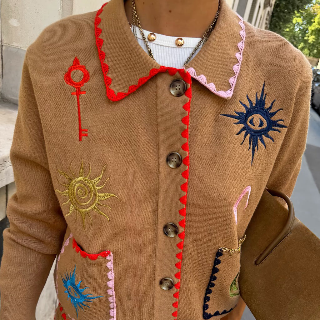 Tan Casablanca Cardigan