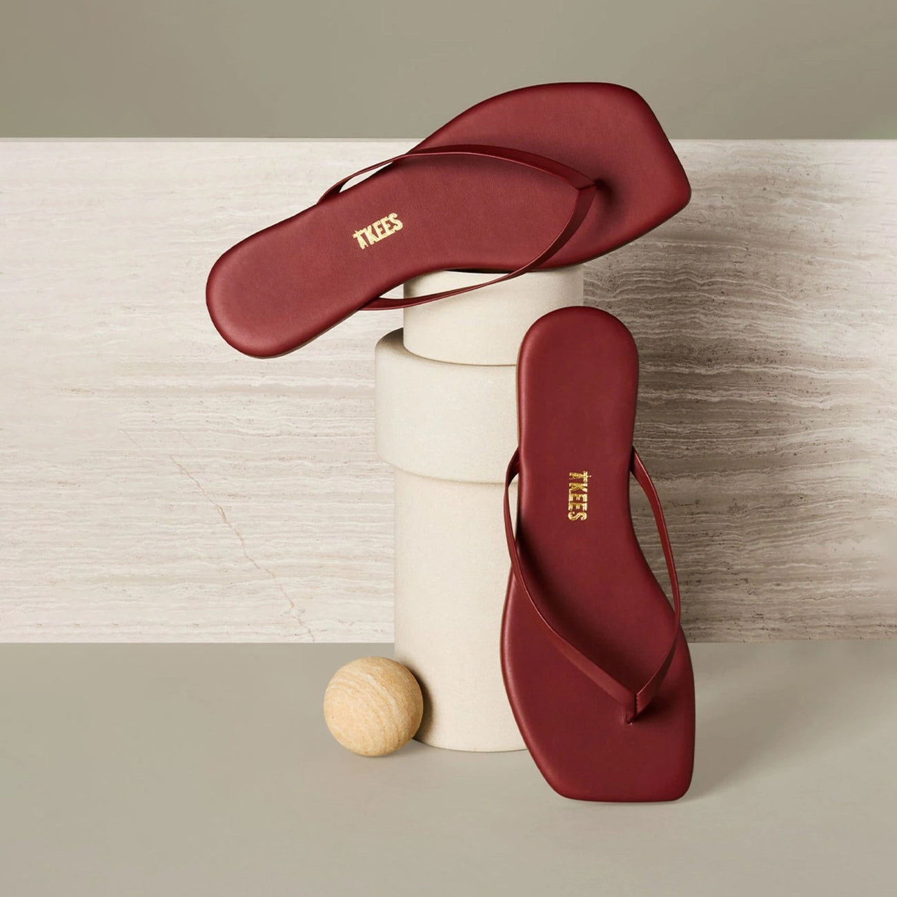 Square Toe Lily - Burgundy