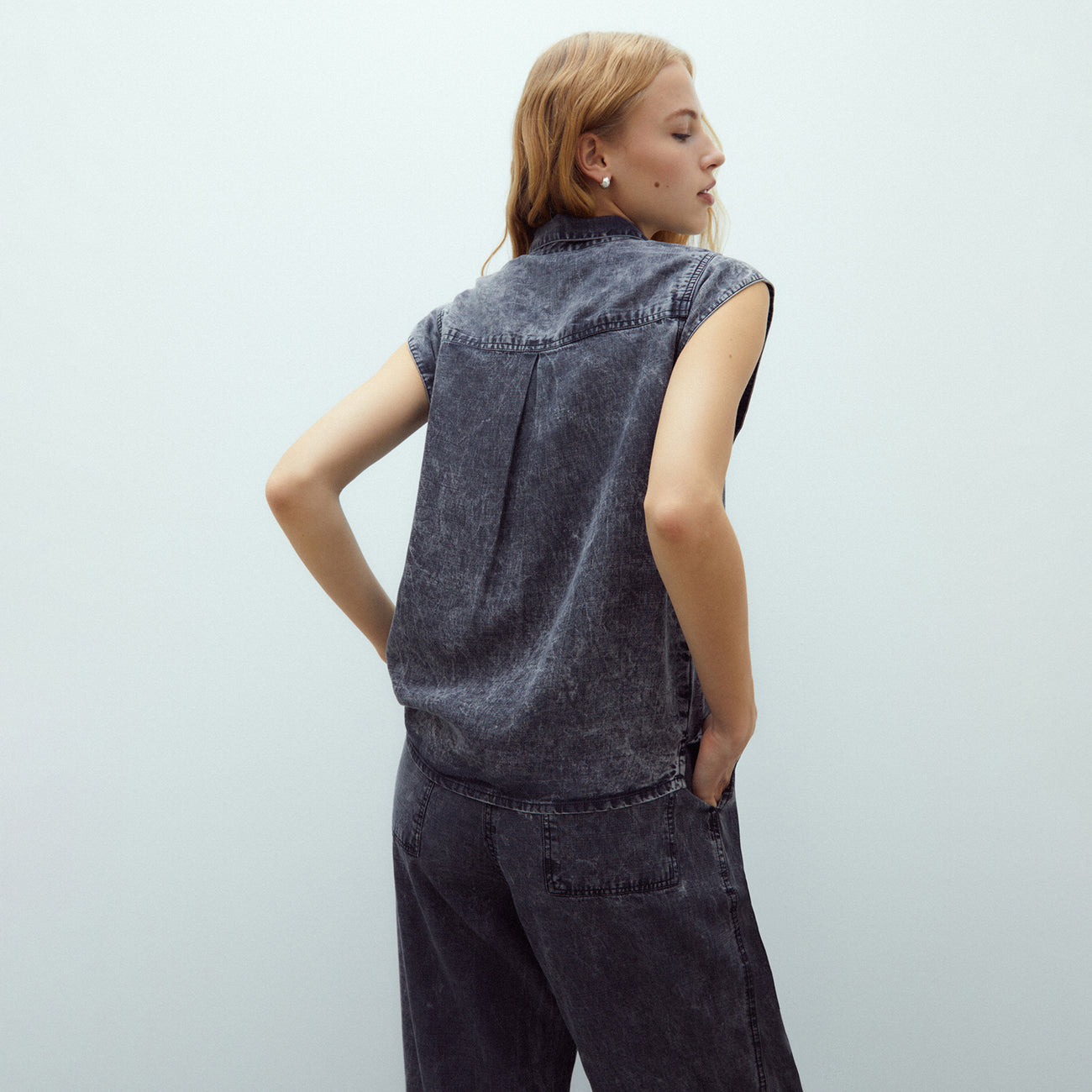 Garment-Dyed Tencel Shirt