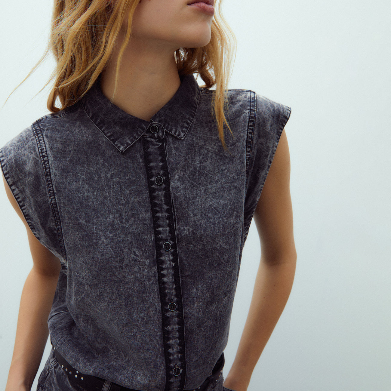 Garment-Dyed Tencel Shirt