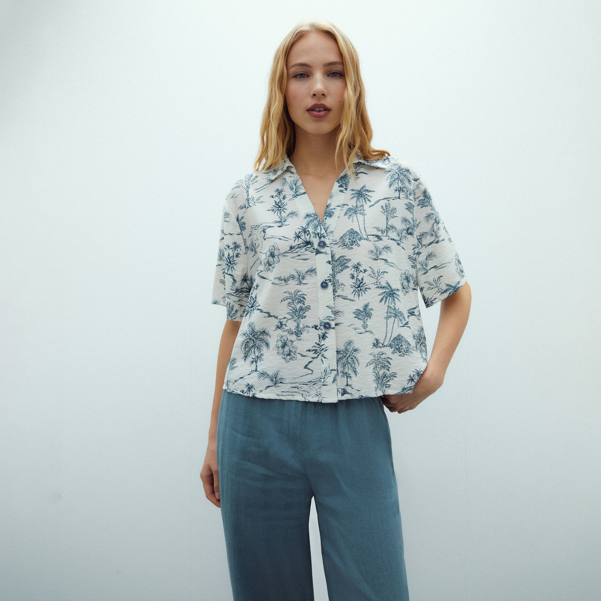 Printed Short-Sleeve Shirt