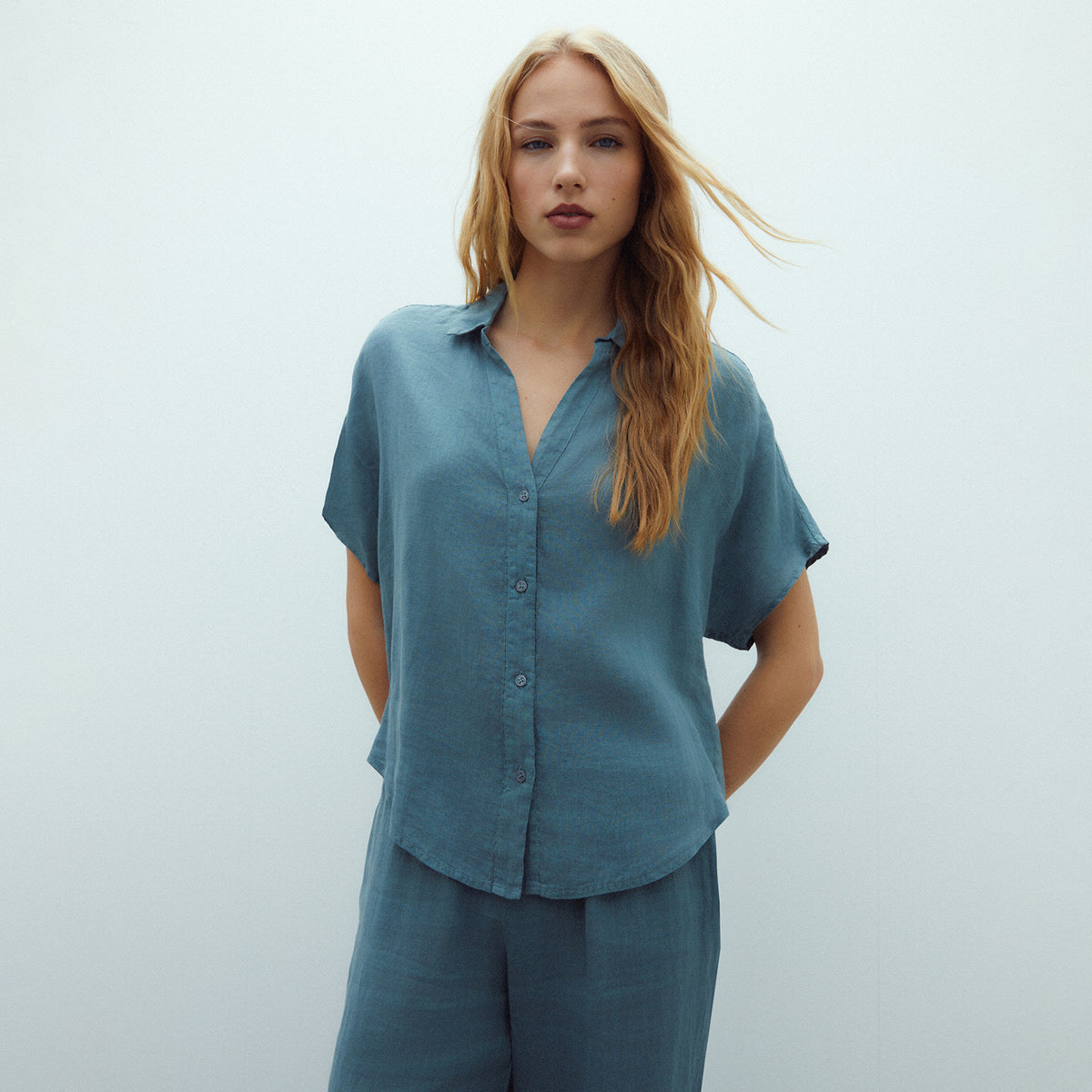 100% Linen Short Sleeve Shirt