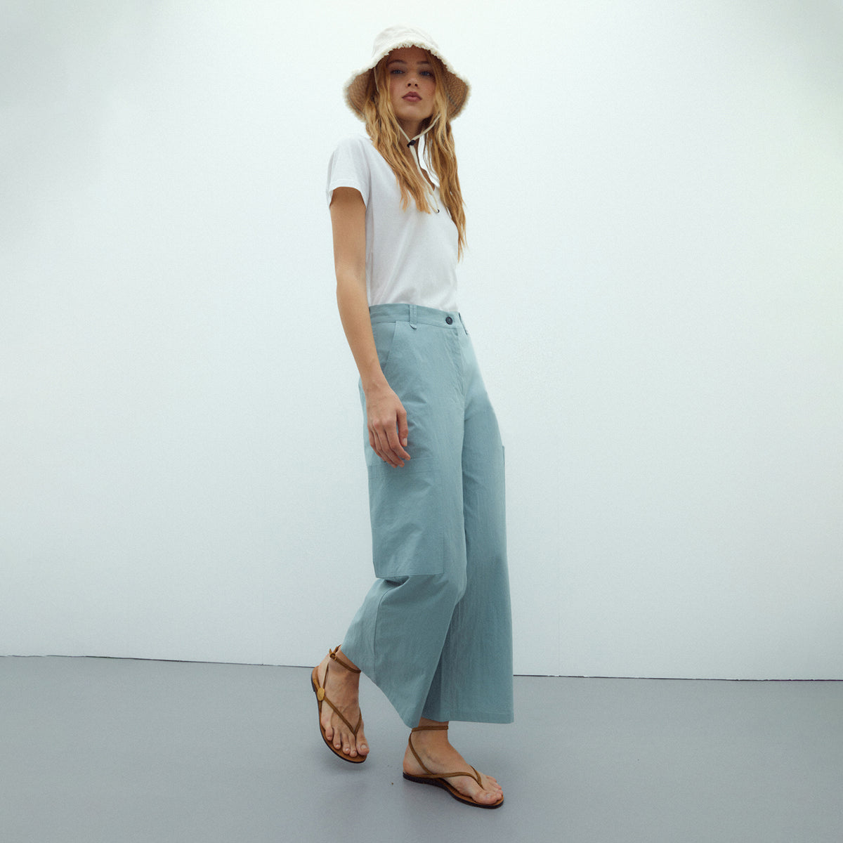 Poplin Culotte Trousers