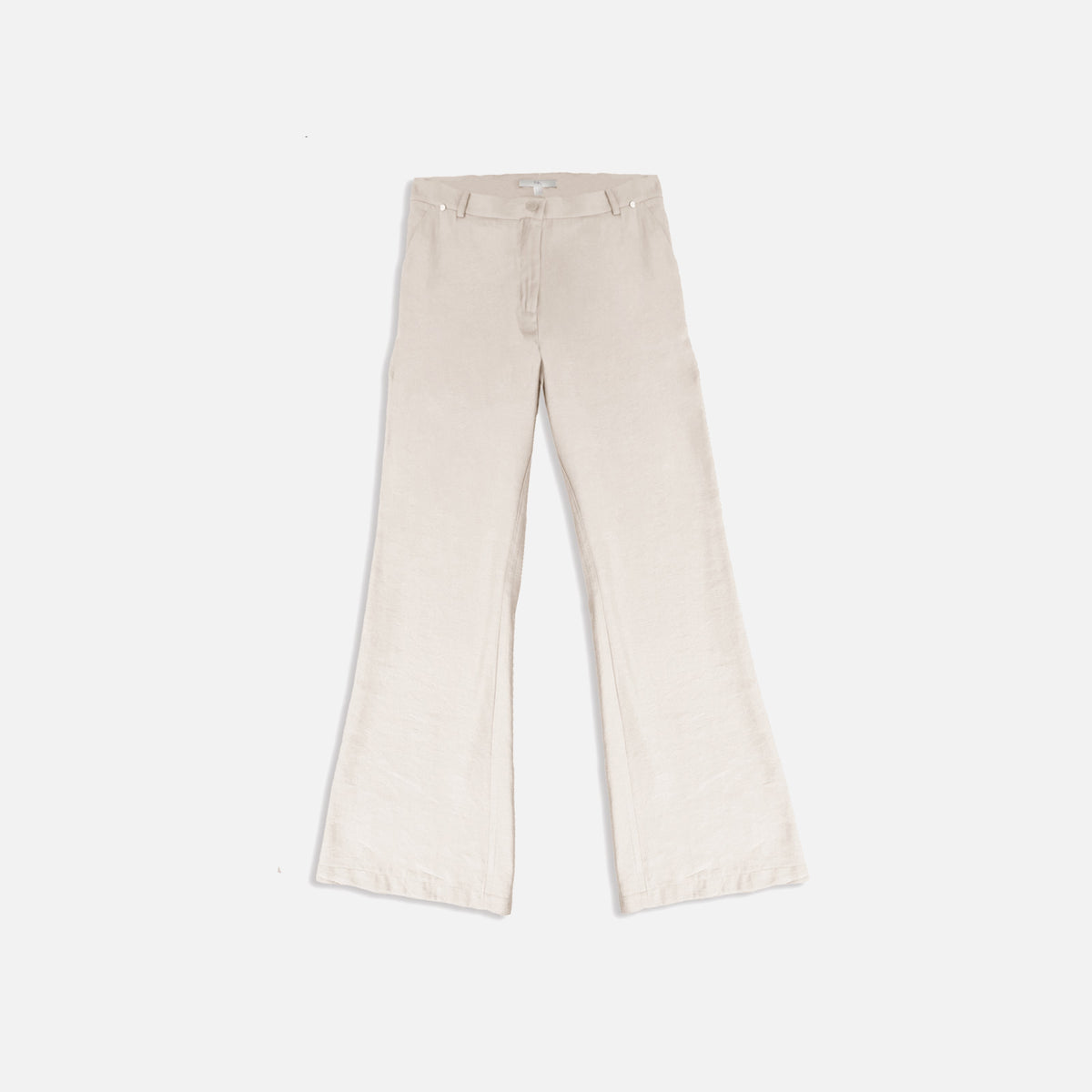 High-Waisted Flared Trousers