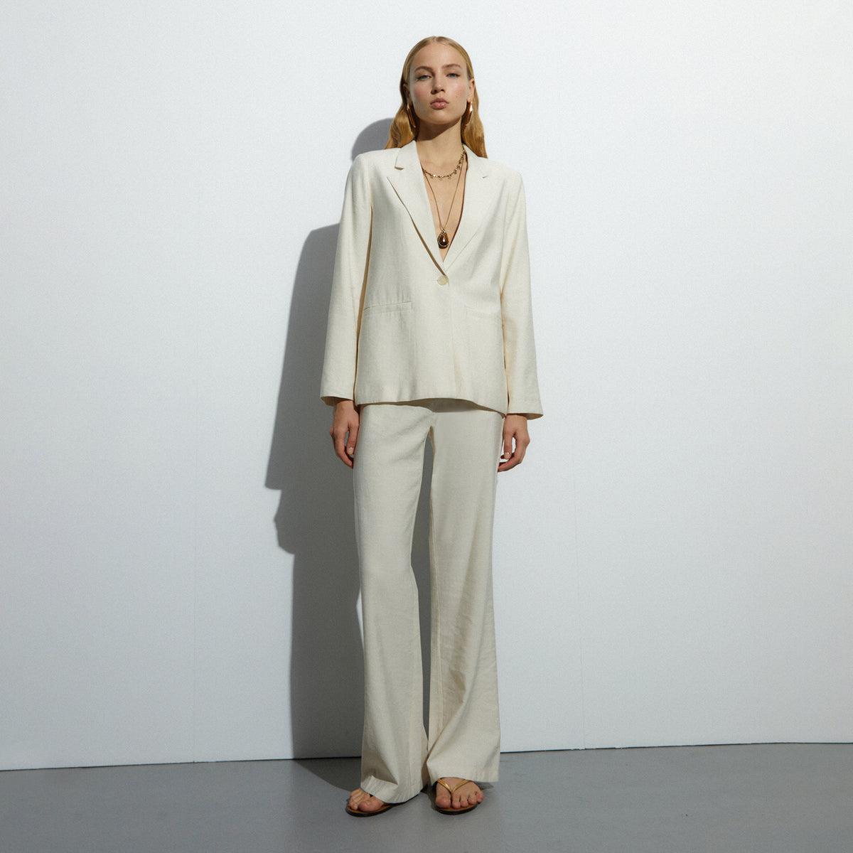 Straight-Cut Blazer