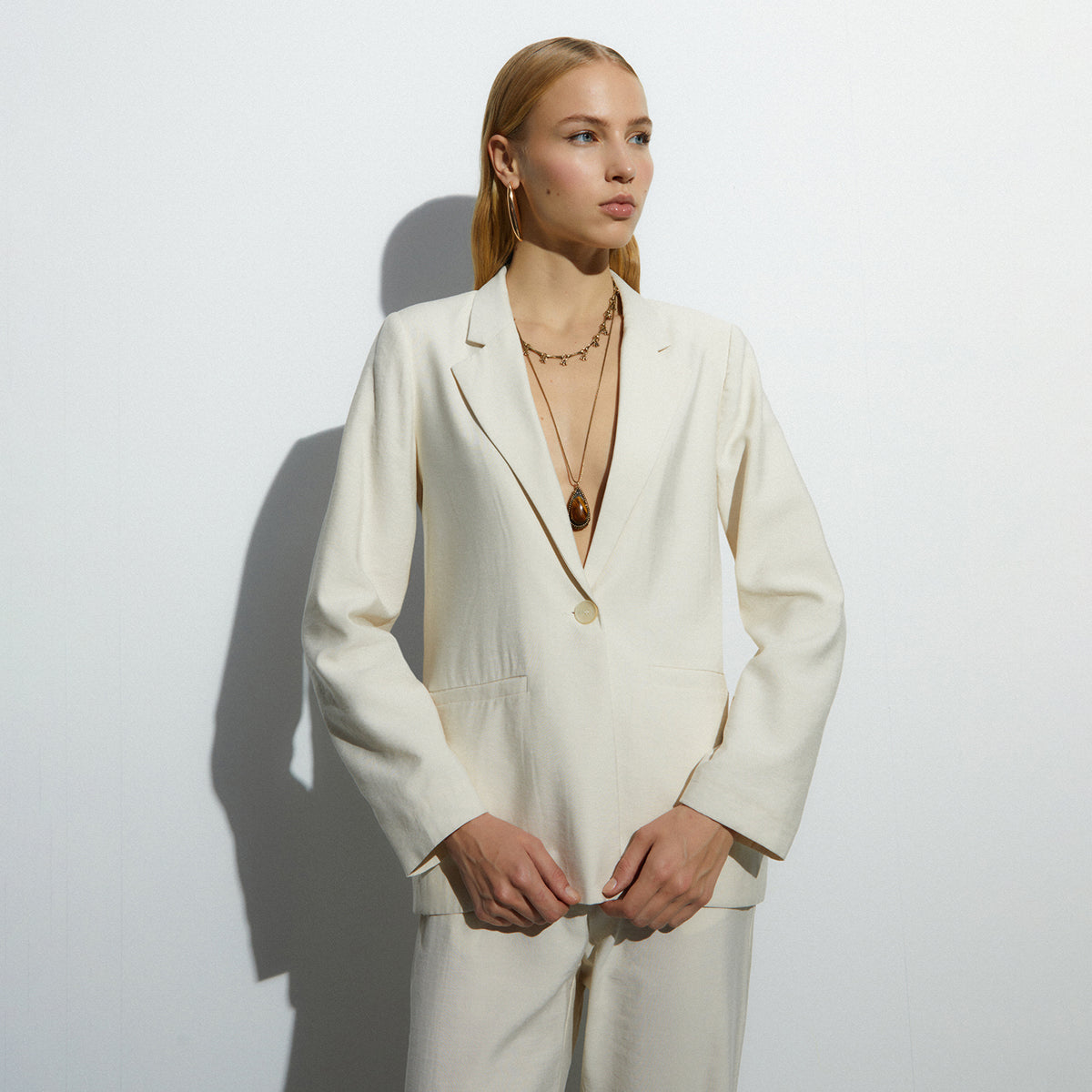 Straight-Cut Blazer