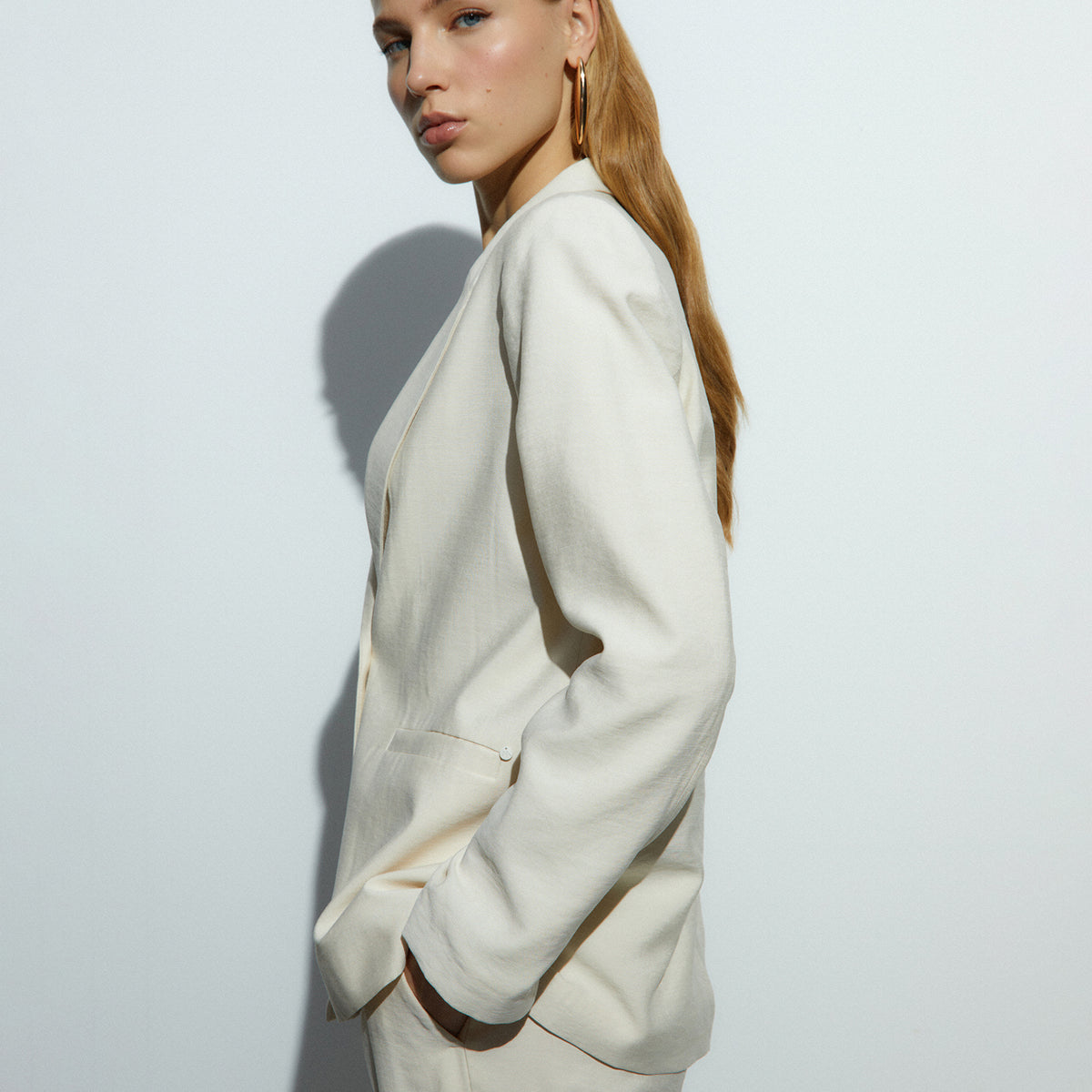 Straight-Cut Blazer