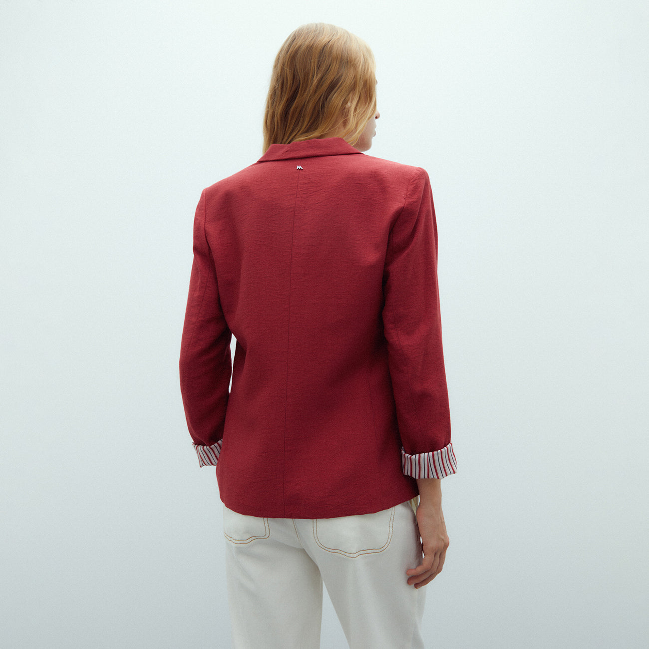 Red Striped Lining Blazer