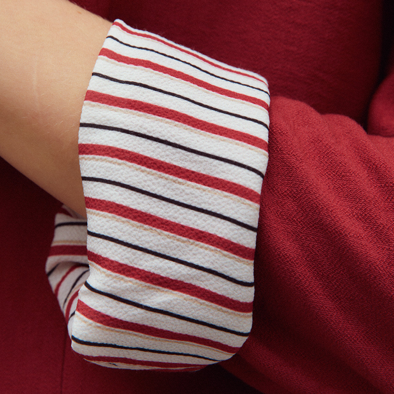 Red Striped Lining Blazer