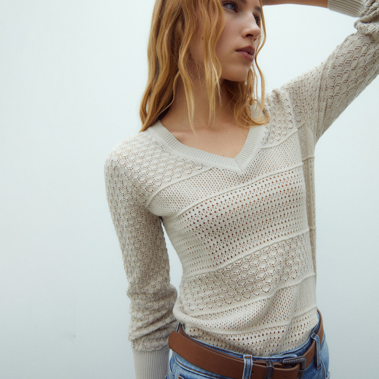 Beige Knit Jersey