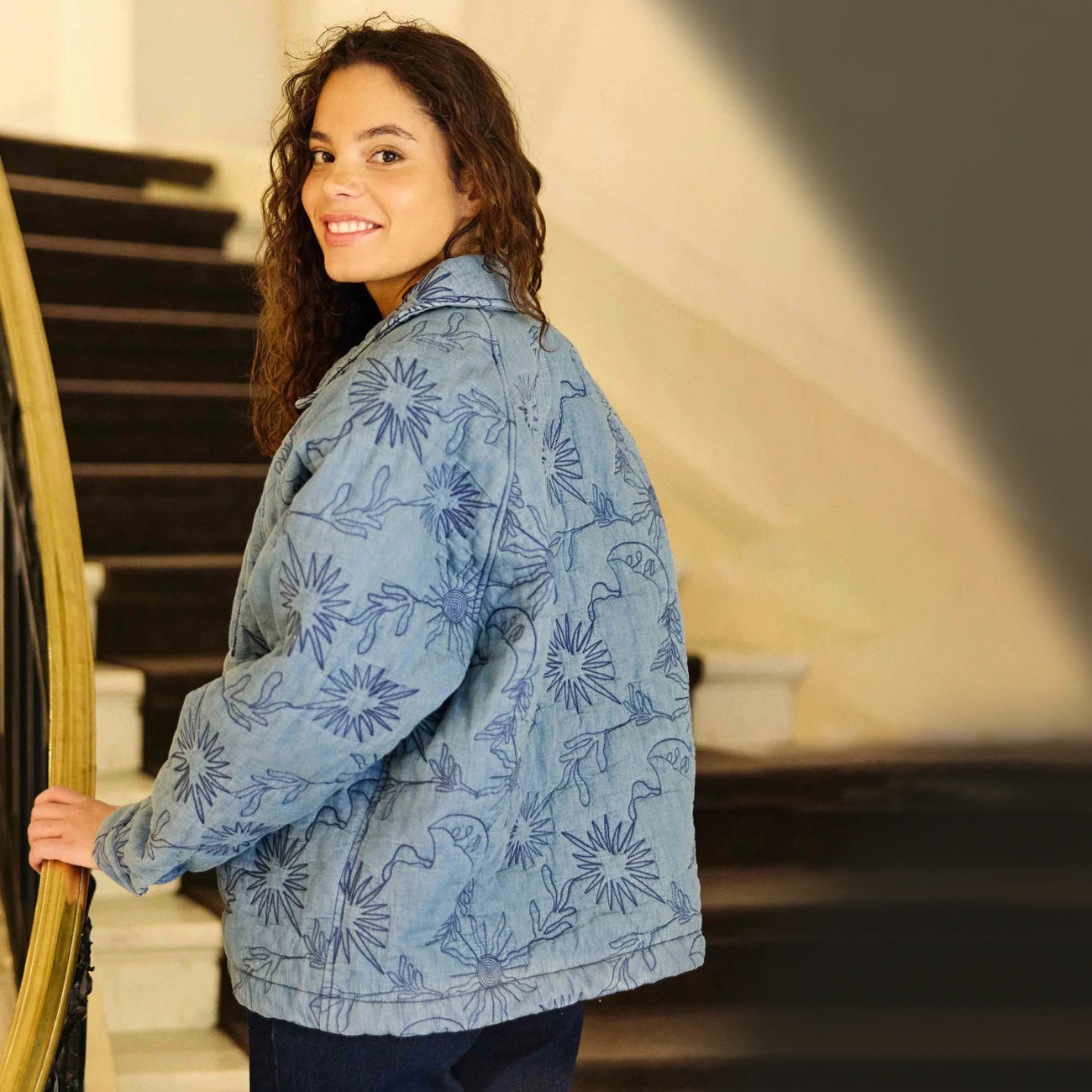 Vanda - Embroidered Quilted Jacket